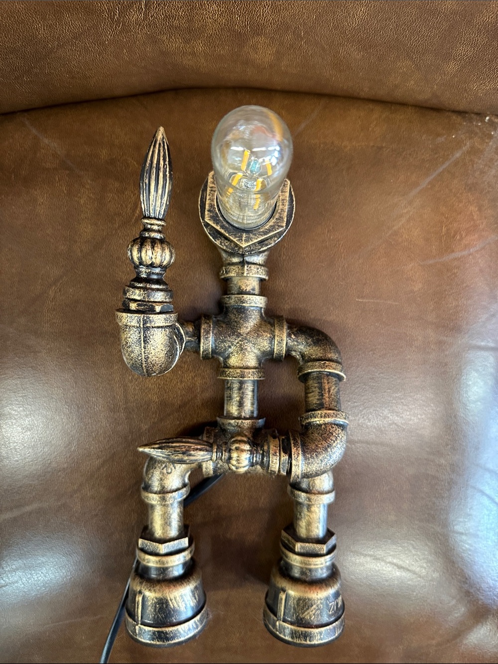Retro steampunk table lamp